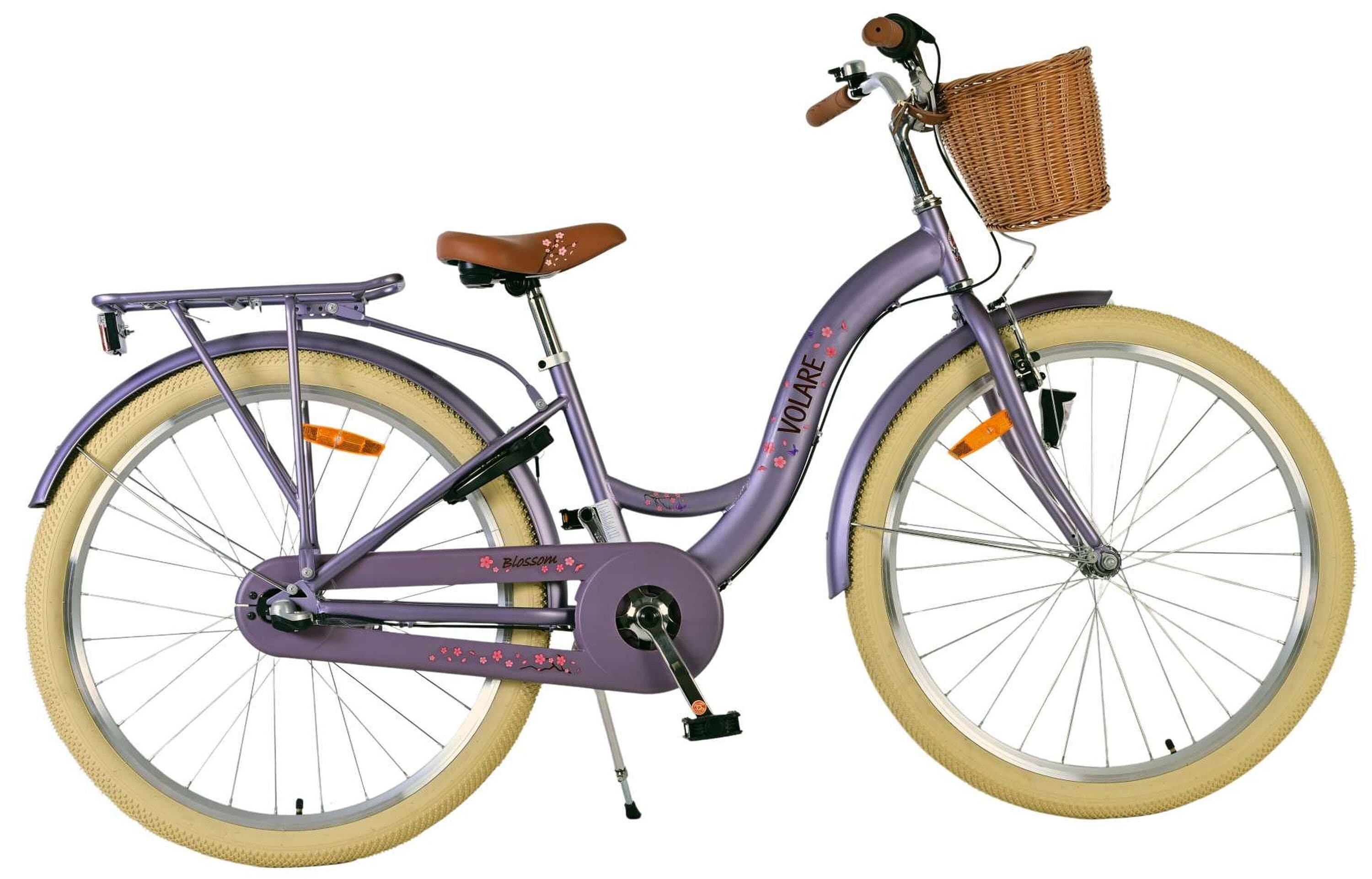 VOLARE Jugendfahrrad Blossom 3- Gang 26 Zoll, lila 