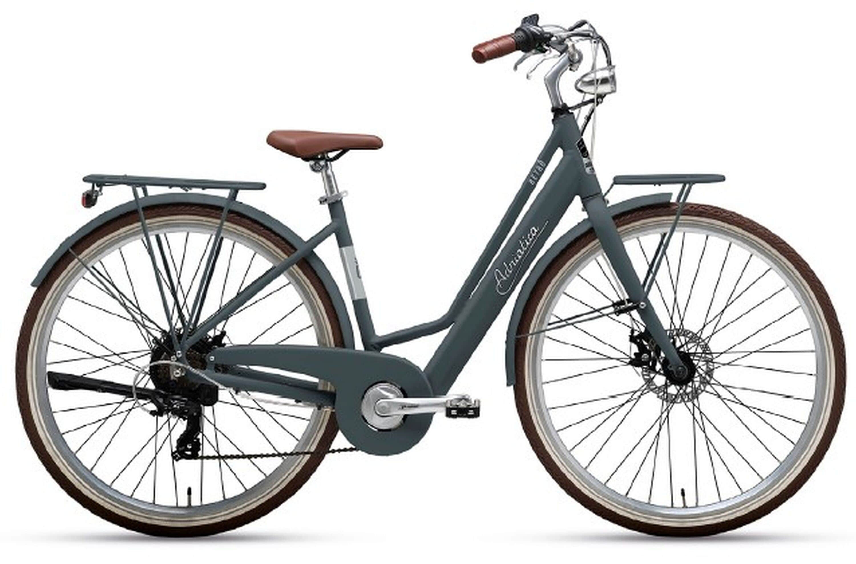 Adriatica Elektro-Citybike RETRO 28 Zoll, grau 