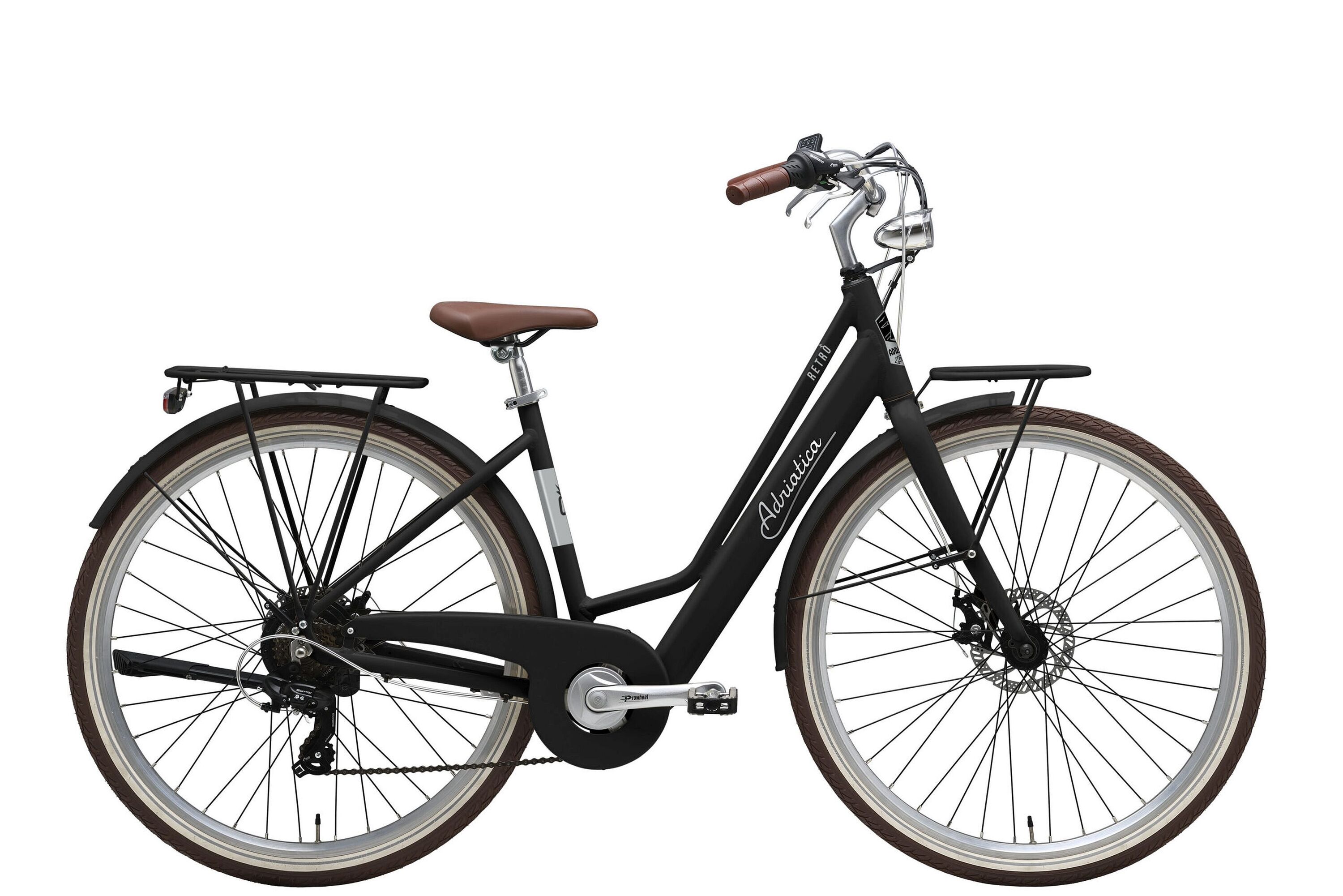 Adriatica Elektro-Citybike RETRO 28 Zoll, schwarz 