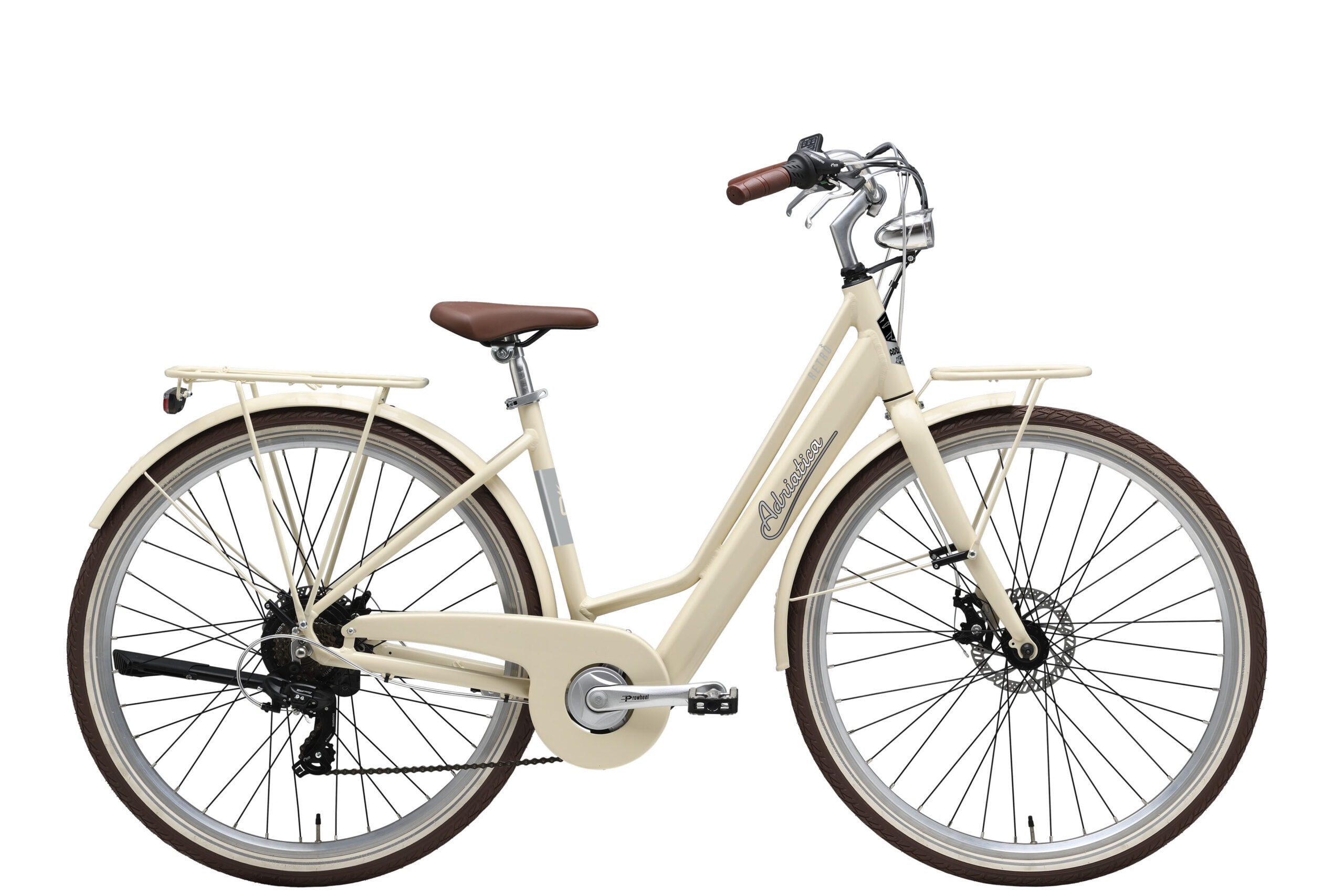 Adriatica Elektro-Citybike RETRO 28 Zoll, creme 