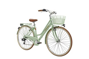 Adriatica Cityfahrrad 28 Zoll RETRO Lady Grün inkl. Korb 