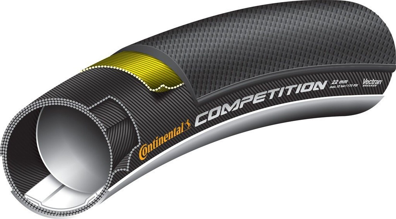Schlauchreifen Competition, 28"x22mm (27x1")