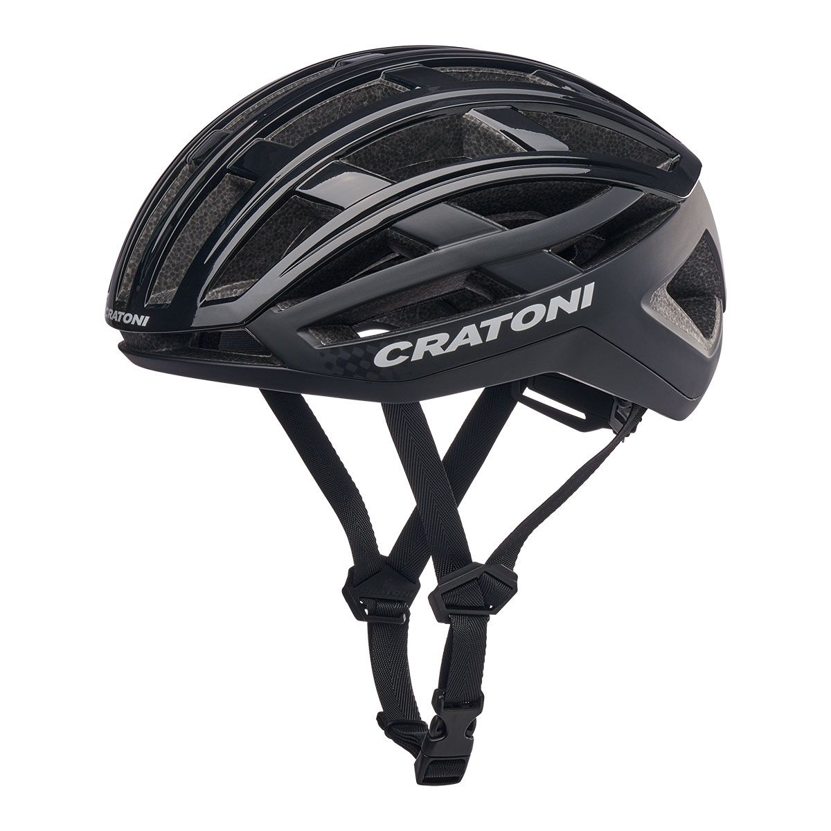 CRATONI Rennrad-/ Gravel Fahrradhelm C-AirLite, black glossy 
