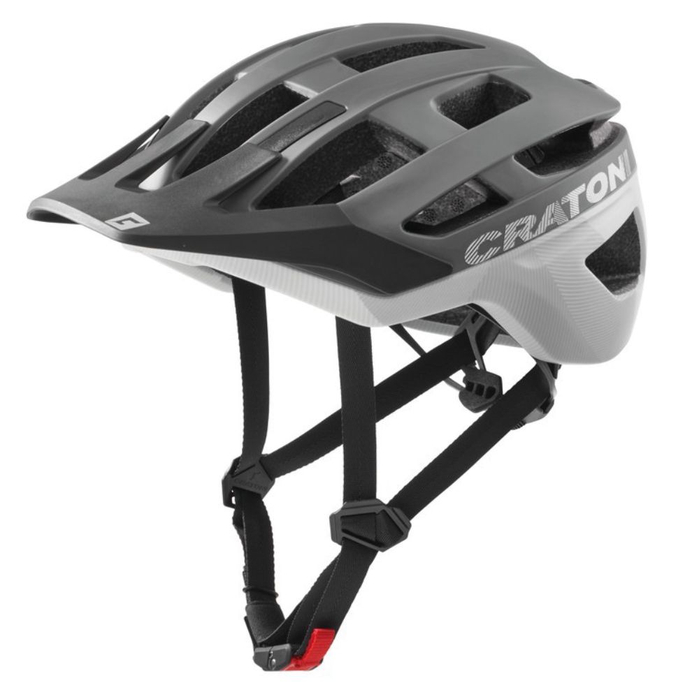 CRATONI MTB - Fahrradhelm AllRace stone/wei&szlig; matt 