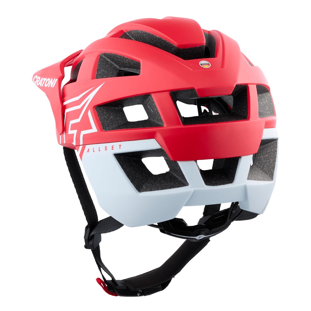 CRATONI MTB-Helm AllSet Pro  rot/wei&szlig; matt 
