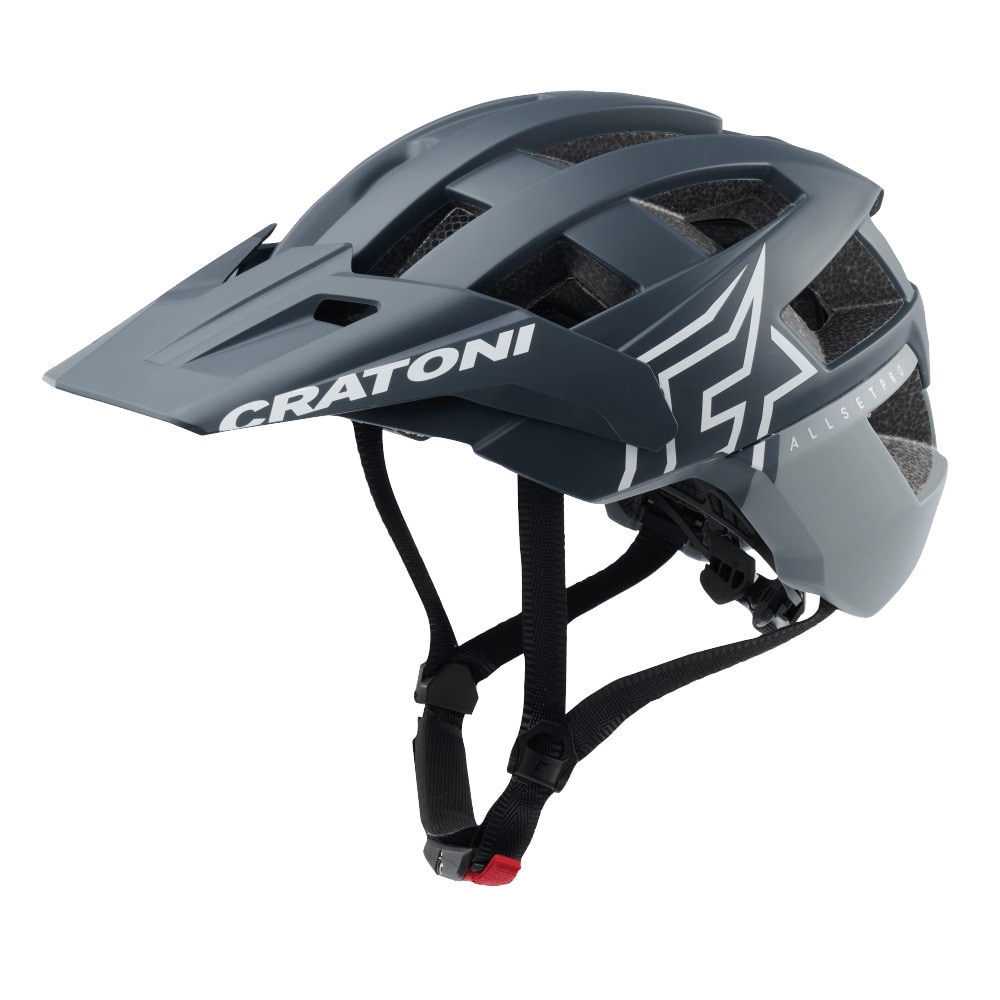 CRATONI MTB - Fahrradhelm AllSet Pro steel/blue matt