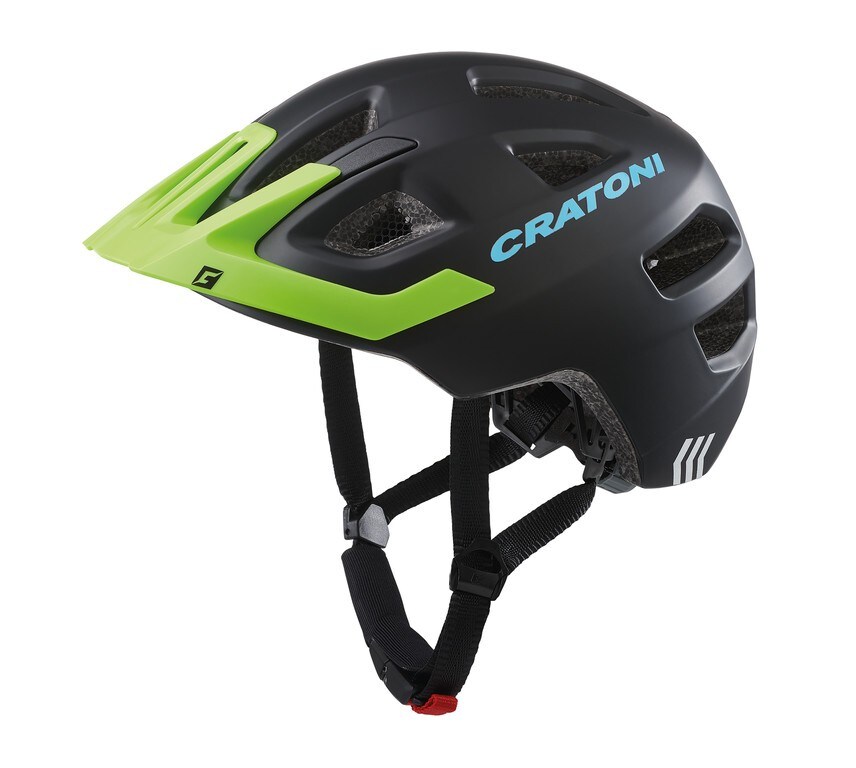 CRATONI Kinderhelm Maxster Pro schwarz/lime matt