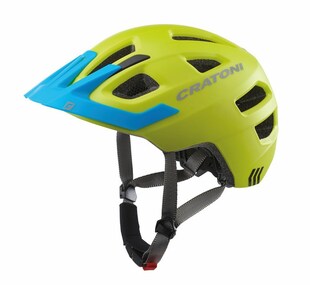 CRATONI Kinder-Fahrradhelm  Maxster Pro lime/blau matt 