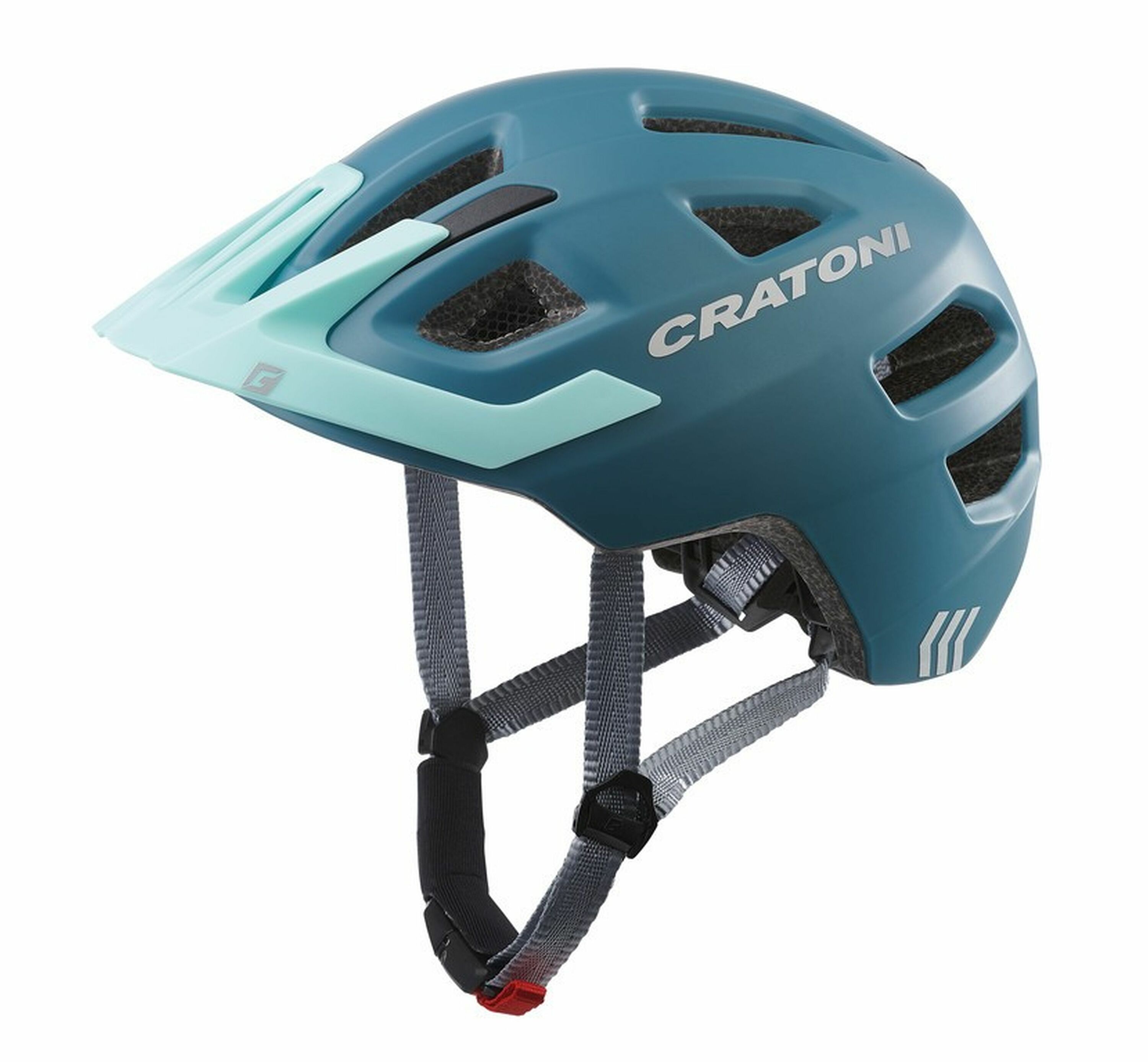 CRATONI Kinder-Fahrradhelm Maxster Pro steel/blau matt 