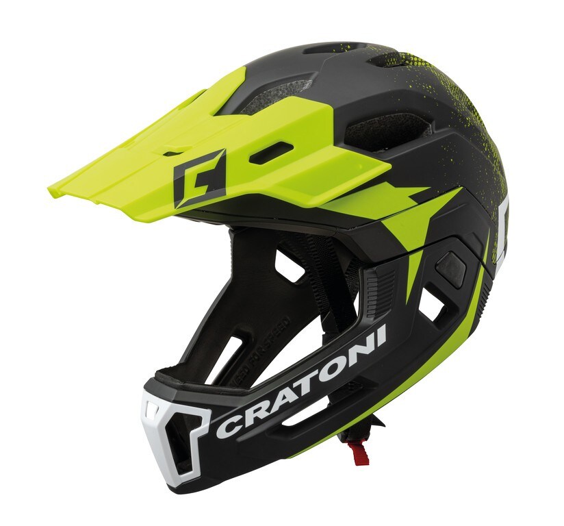 CRATONI MTB Fahrradhelm C-Maniac 2.0MX schwarz/lime matt 