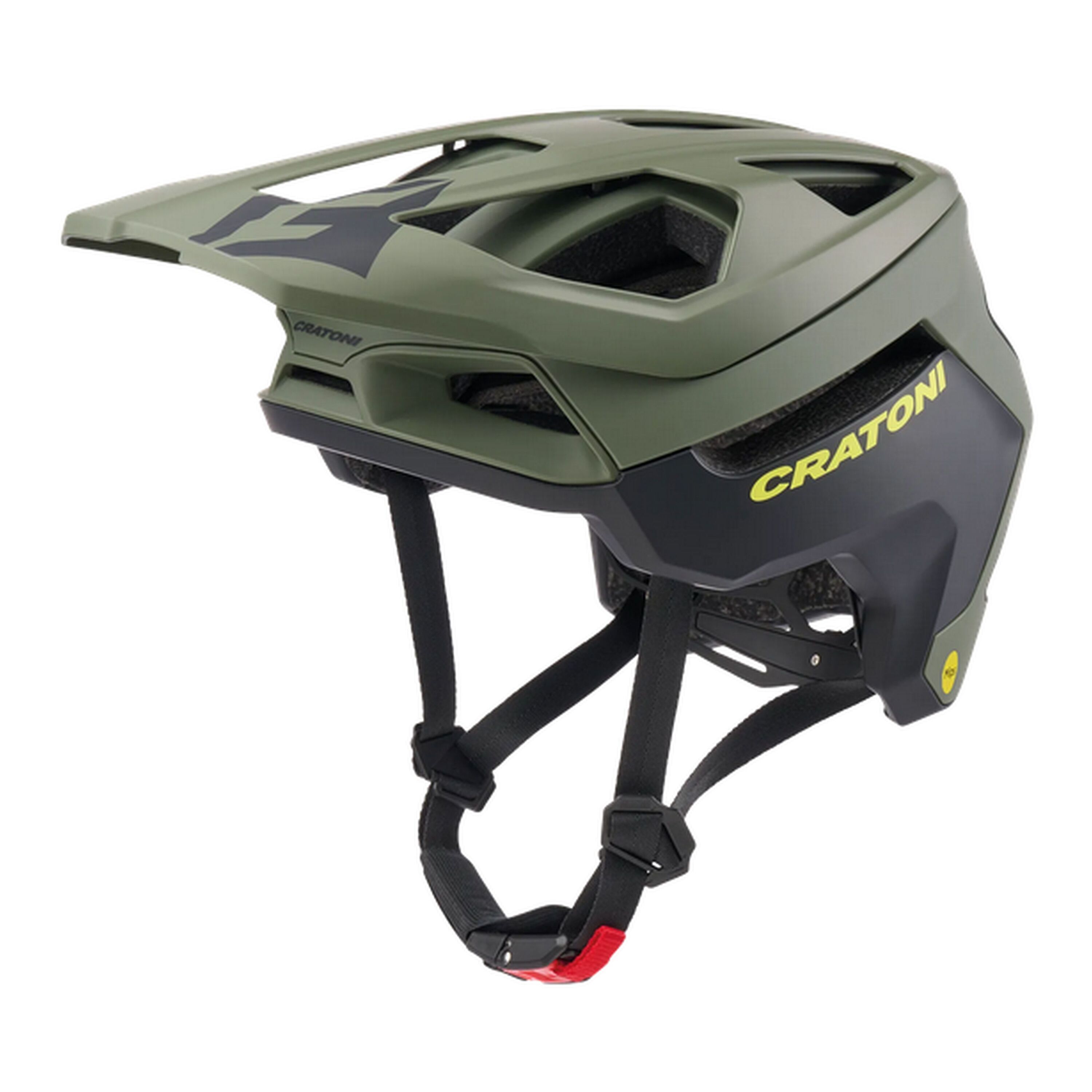 CRATONI MTB Fahrradhelm Madflex MIPS Recco, oliv matt 