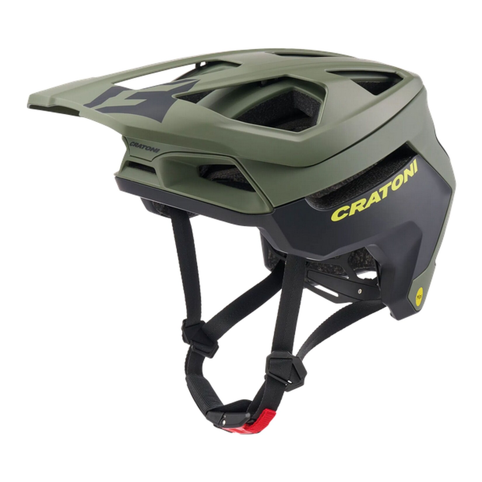 CRATONI MTB Fahrradhelm Madflex MIPS Recco, oliv matt