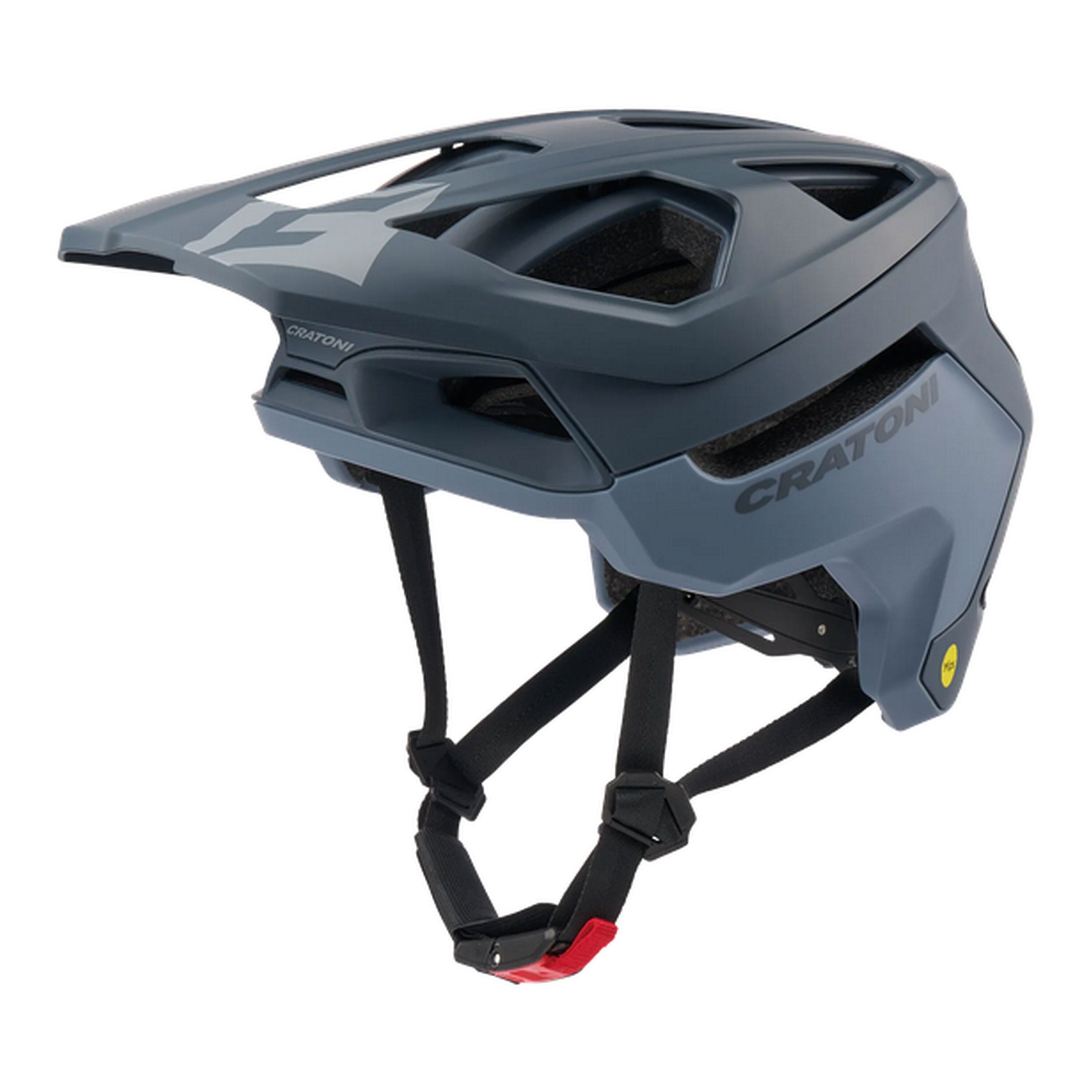 CRATONI MTB Fahrradhelm Madflex MIPS Recco, grau matt 