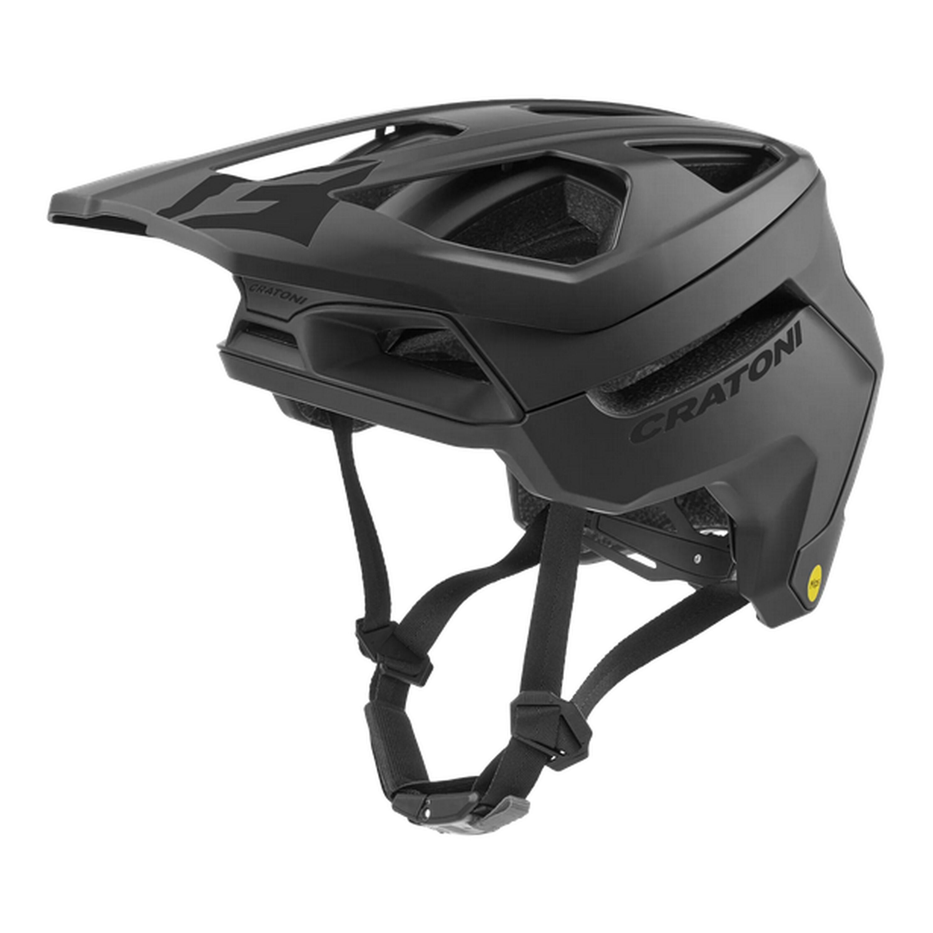 CRATONI MTB Fahrradhelm Madflex MIPS Recco, schwarz matt 