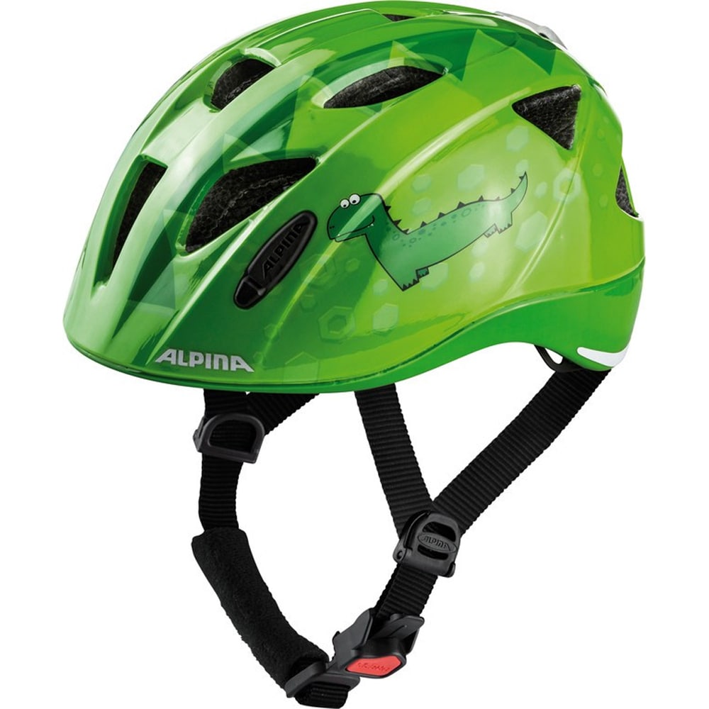 Alpina Kinder-Helm  Ximo Flash, green Dino 