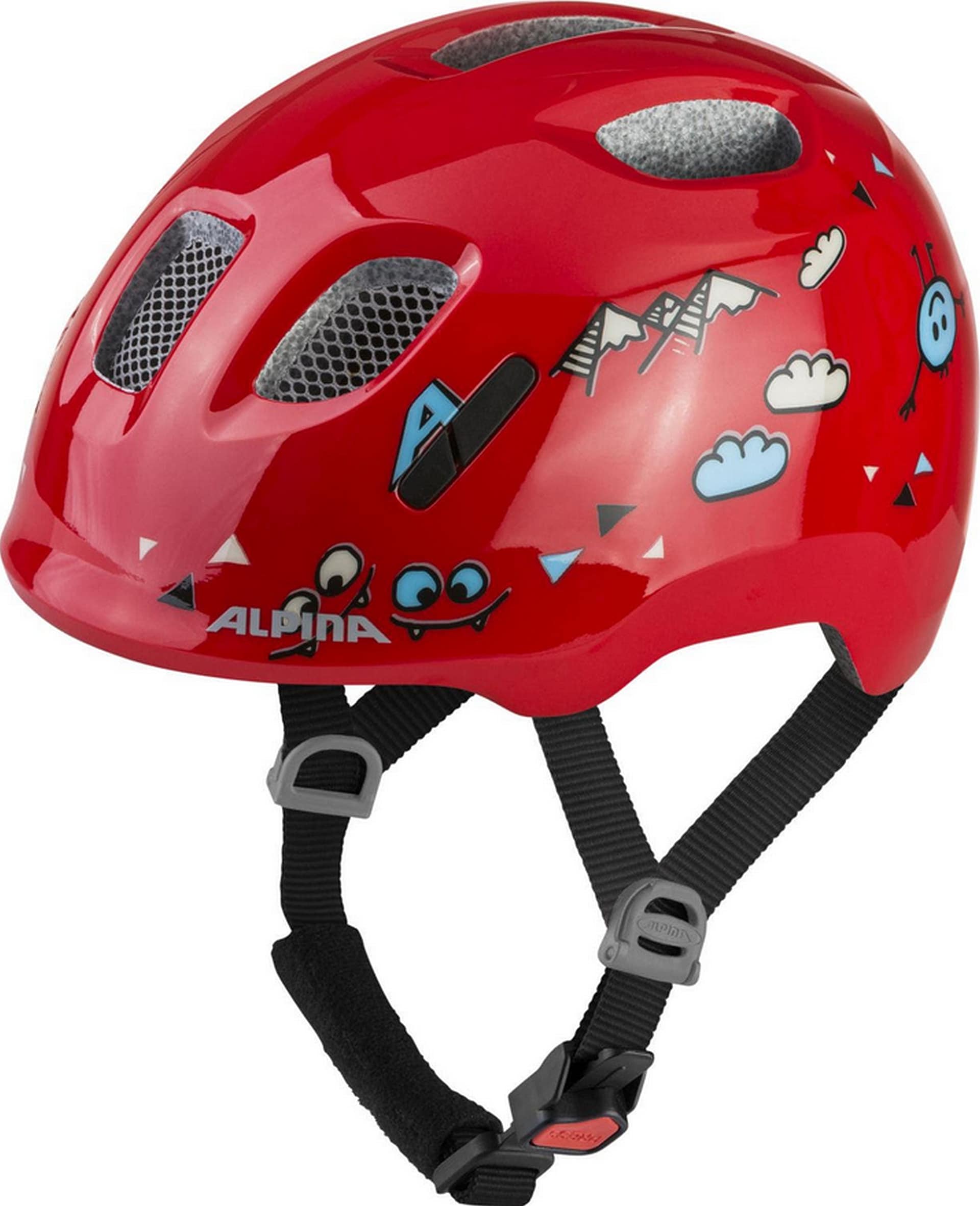 Alpina Kinder-Helm  Ximo 2, red smile gloss 