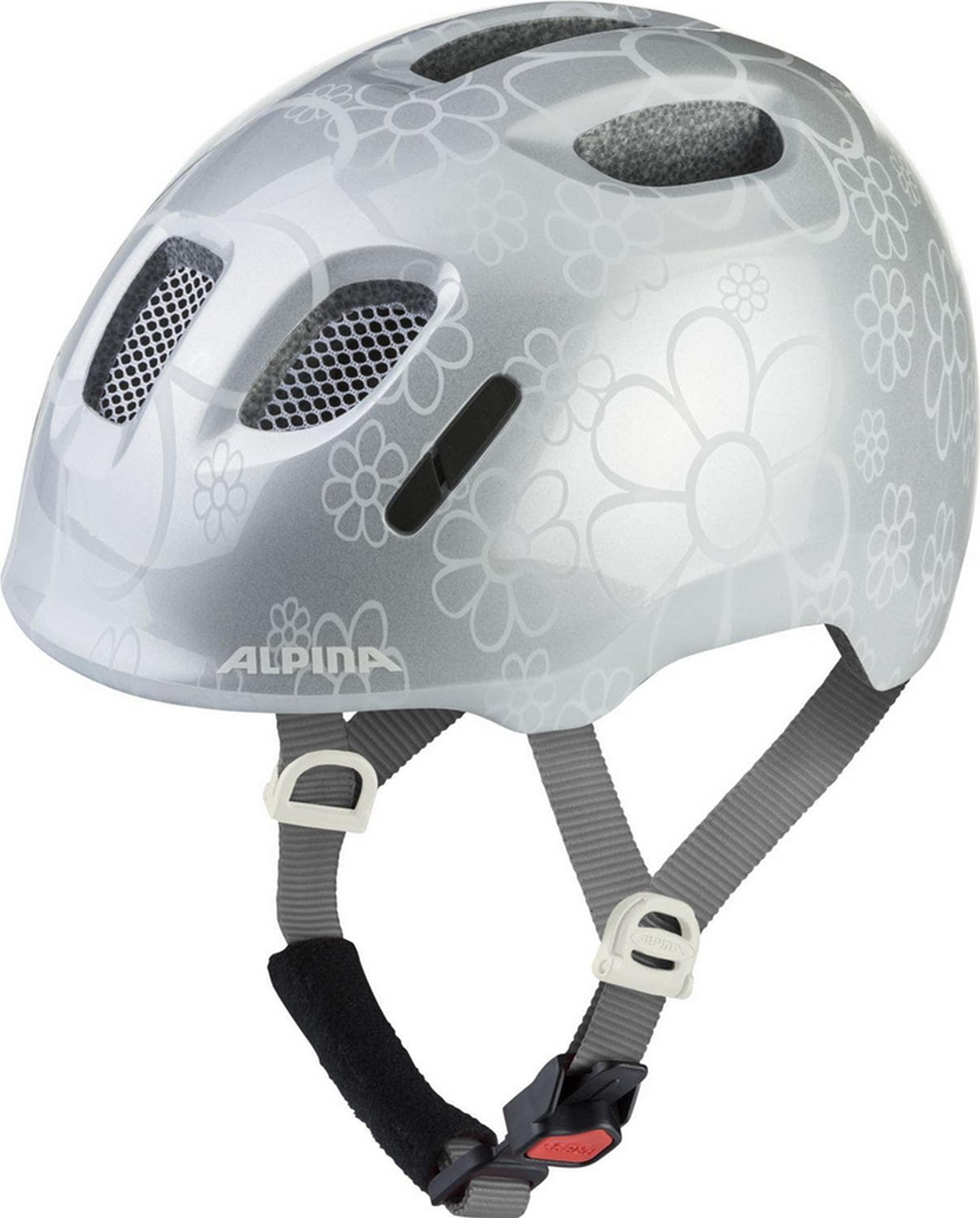 Alpina Kinder-Helm  Ximo 2, silver flower gloss 