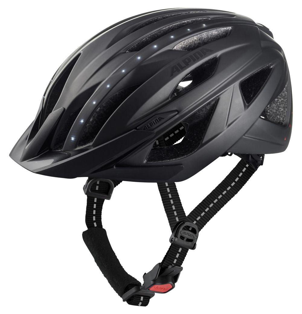 Alpina City- Helm Haga LED schwarz 