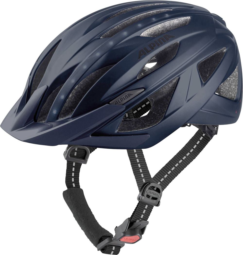 Alpina City- Helm Haga LED blau 