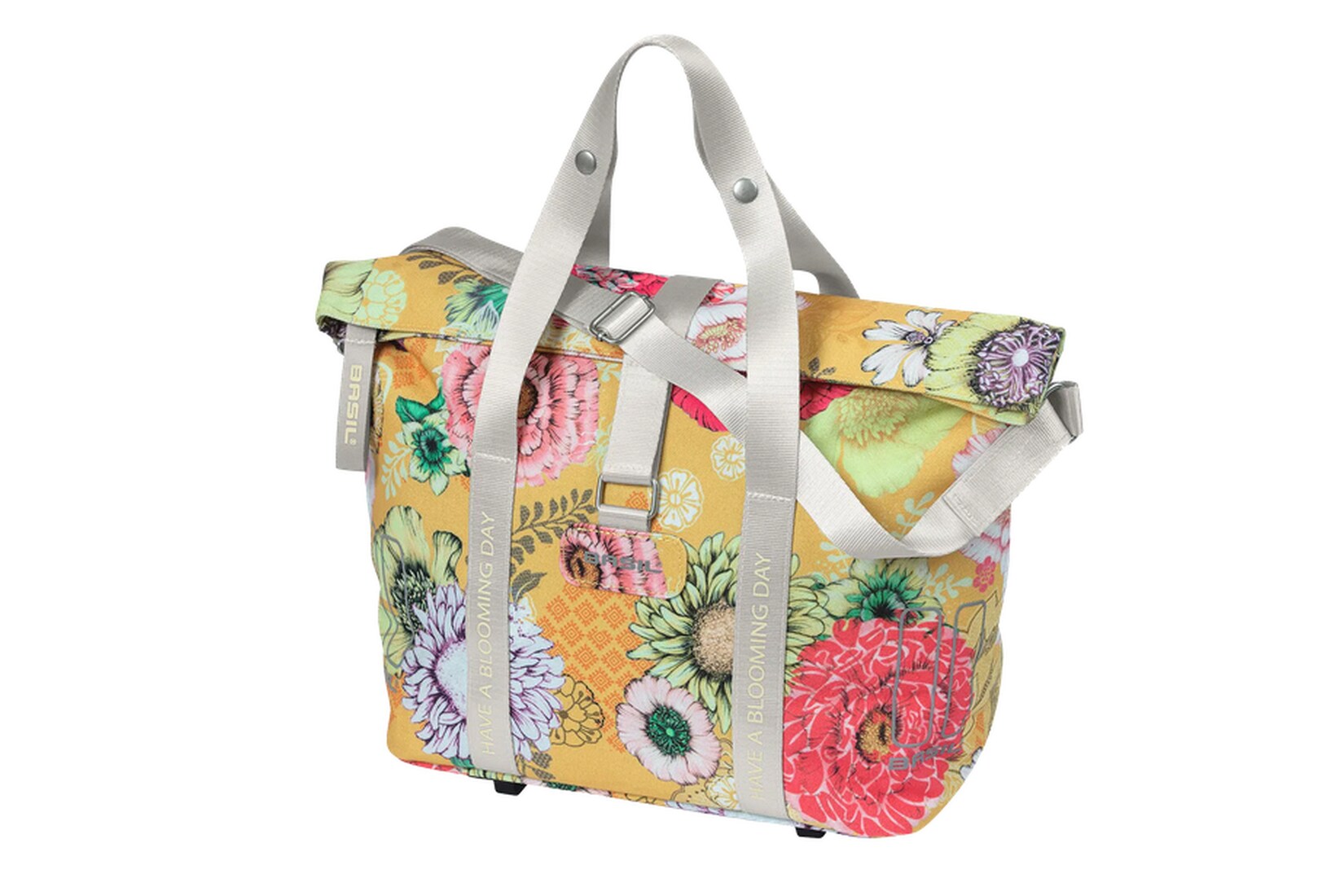 BASIL Fahrradhandtasche   "Bloom Field MIK KF Haken", honey yellow
