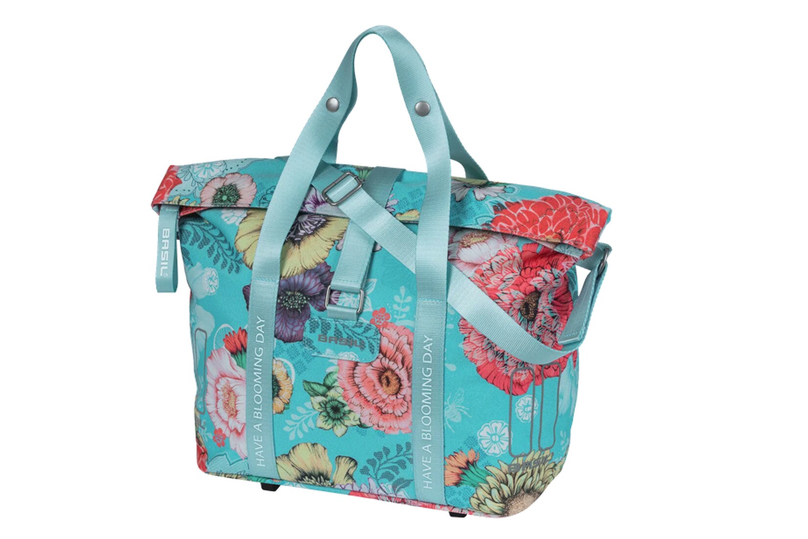 BASIL Fahrradhandtasche   "Bloom Field MIK KF Haken", sky blue