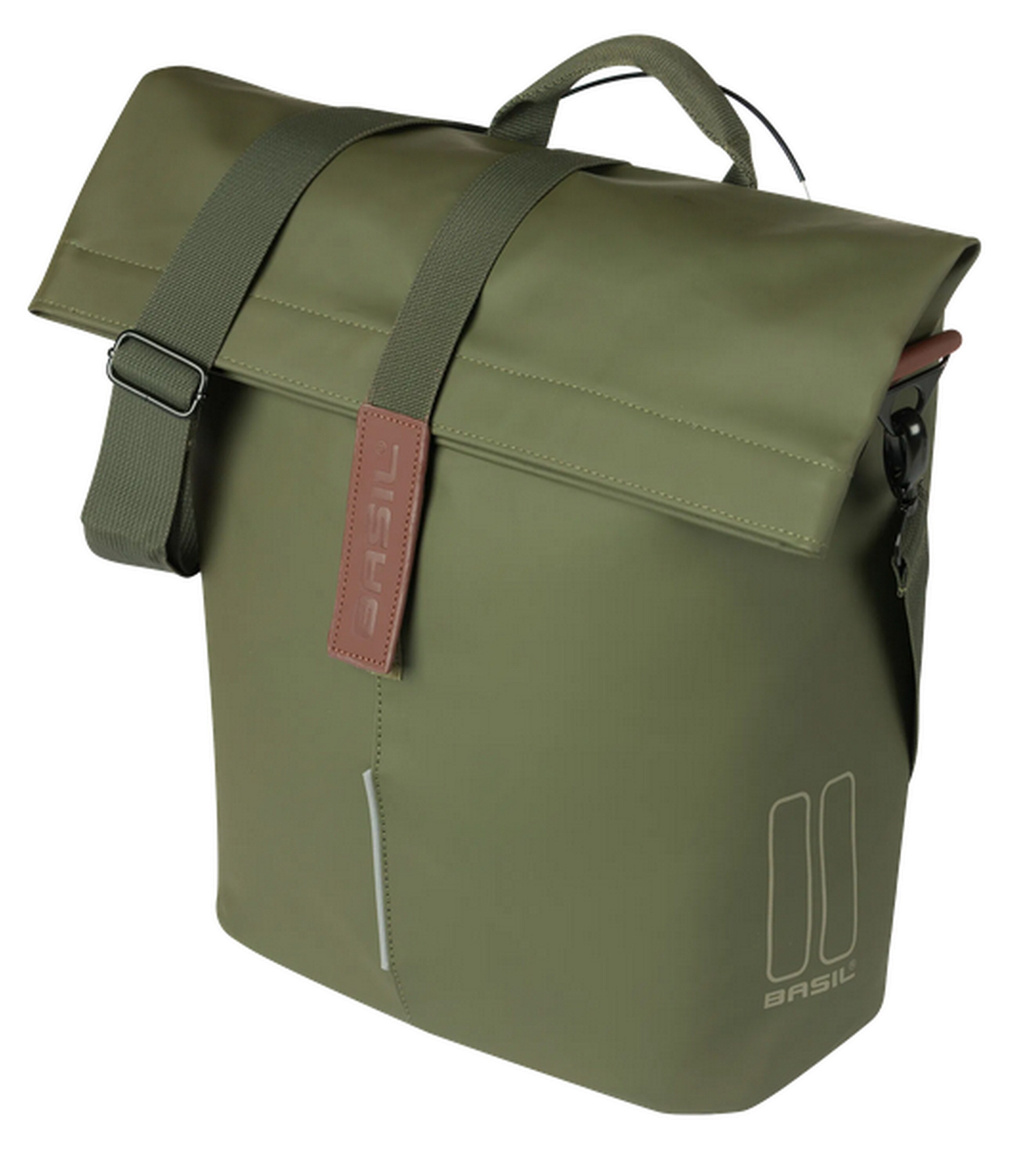 BASIL Gep&auml;cktr&auml;ger Fahrradtasche  "City MIK Studs", moosgr&uuml;n 