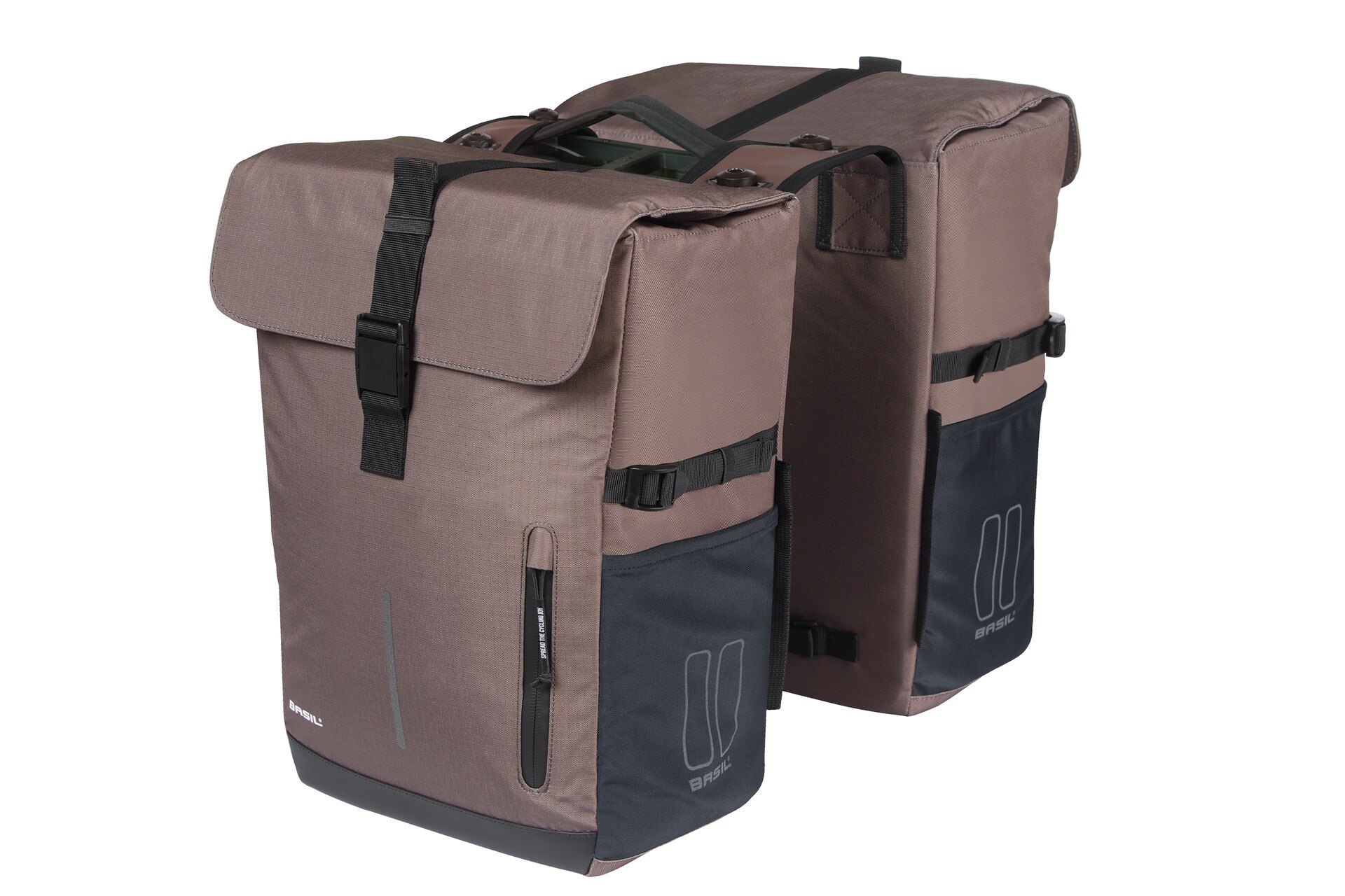 BASIL Doppelpacktasche "Move MIK", braun 