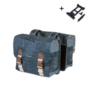 BASIL Doppelpacktasche   "Bohème - Double Bag MIK 2.0" , indigo blau 