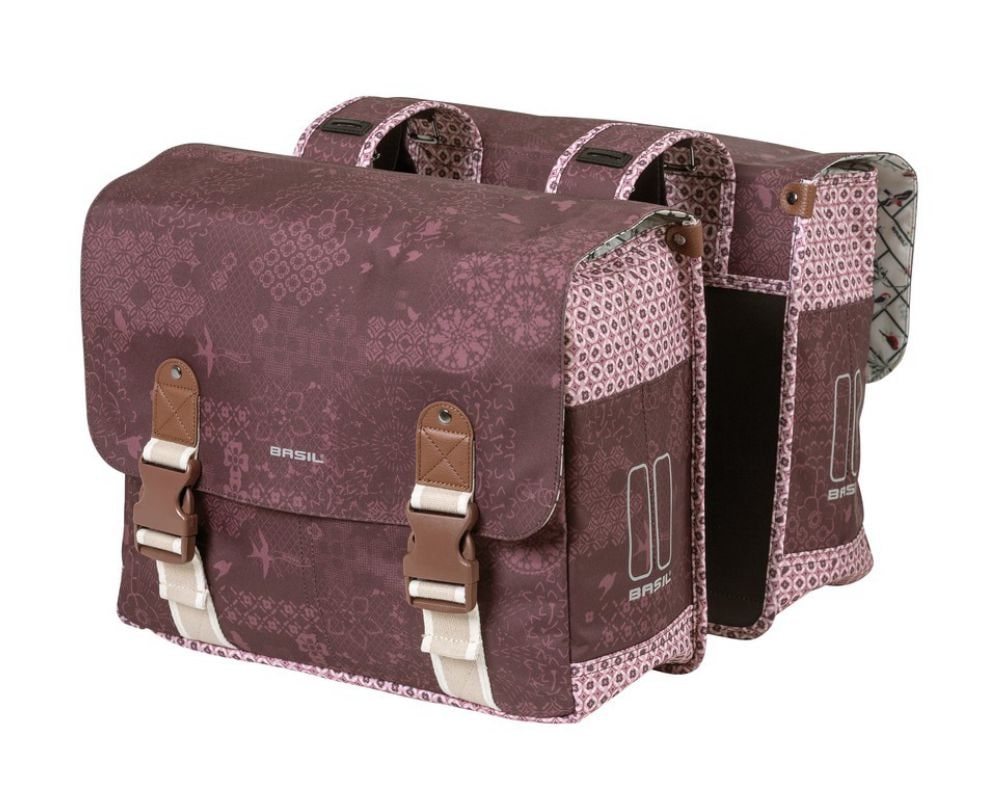 BASIL Doppelpacktasche Boheme MIK, fig red 