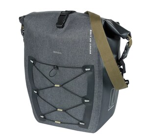 BASIL Gepäckträger-Tasche "Navigator Storm MIK Studs L", grau 
