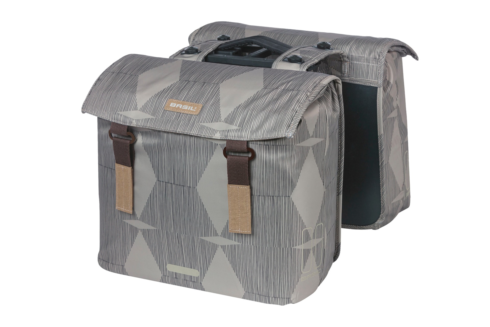 BASIL Doppelpacktasche  Elegance MIK 2.0,  grau 