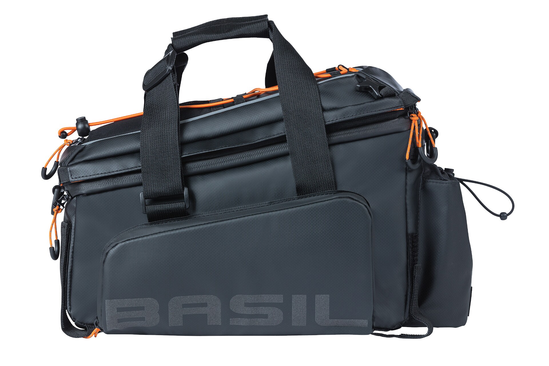 BASIL Gep&auml;cktr&auml;gertasche "Miles" XL Pro, schwarz/orange 