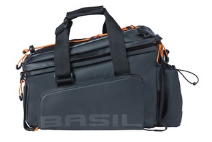 BASIL Gepäckträgertasche "Miles" XL Pro, schwarz/orange 