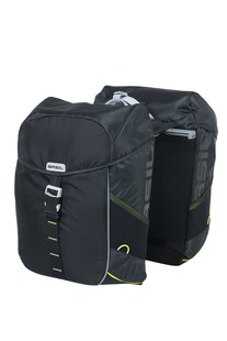 BASIL Fahrrad - Doppeltasche  "Miles MIK 2.0", schwarz/lime 