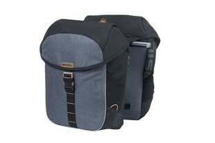 BASIL Fahrrad - Doppeltasche  "Miles MIK 2.0", schwarz/grau 