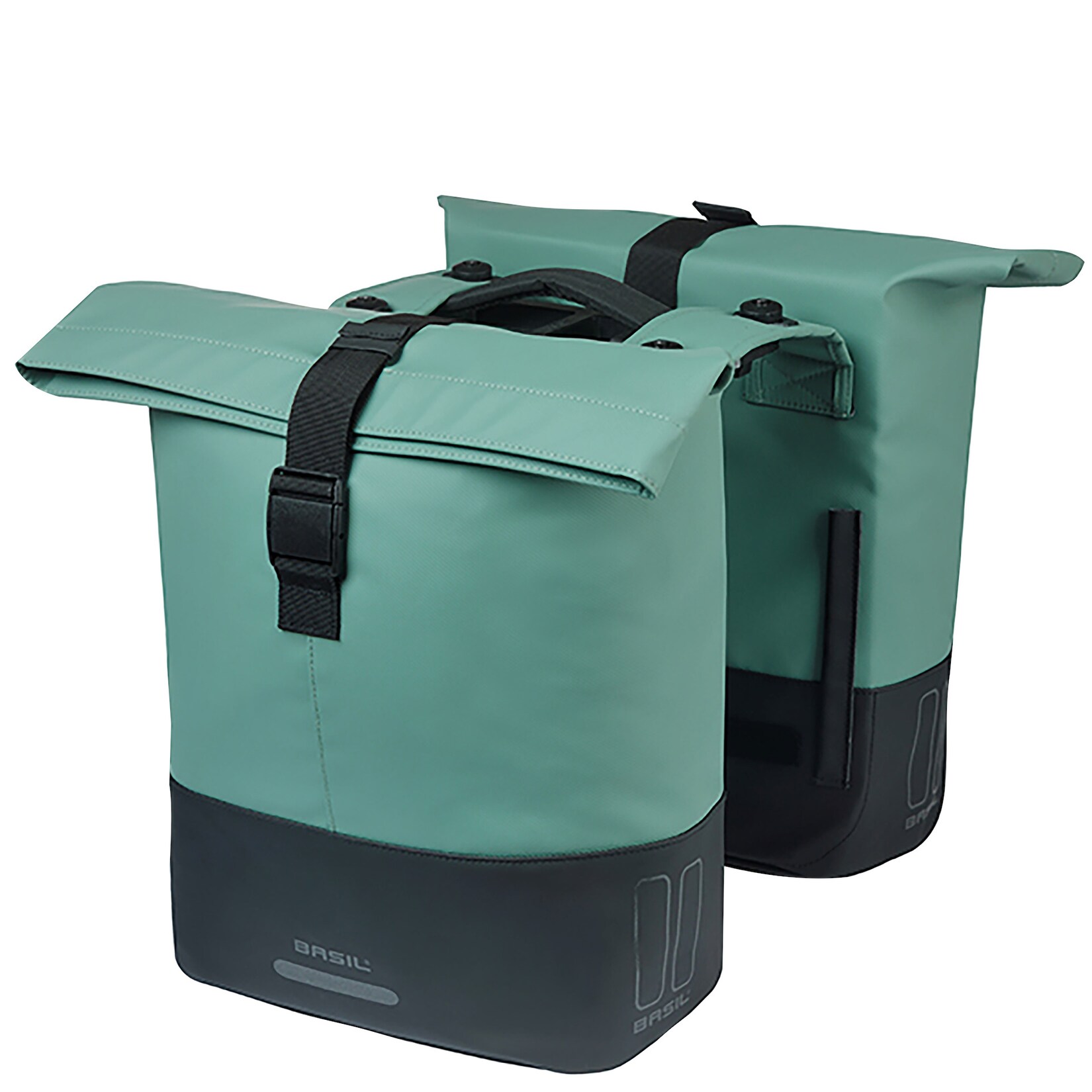 BASIL Gepäckträger- Fahrradtasche  "Cove MIK", silbergrün/schwarz