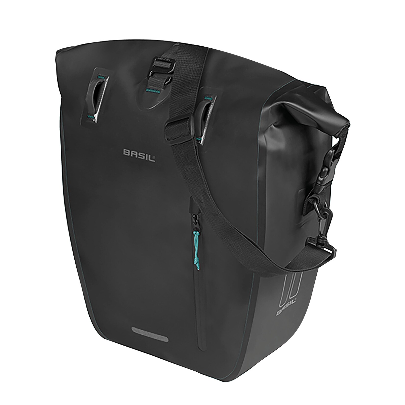 BASIL Fahrrad-Einzelpacktasche Rivo M MIK Hooks, schwarz