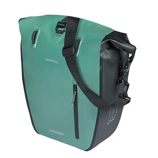 BASIL Fahrrad-Einzelpacktasche Rivo M MIK Hooks, silbergrün 
