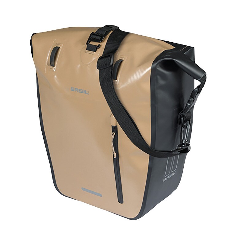 BASIL Fahrrad-Einzelpacktasche Rivo M MIK Hooks, sand