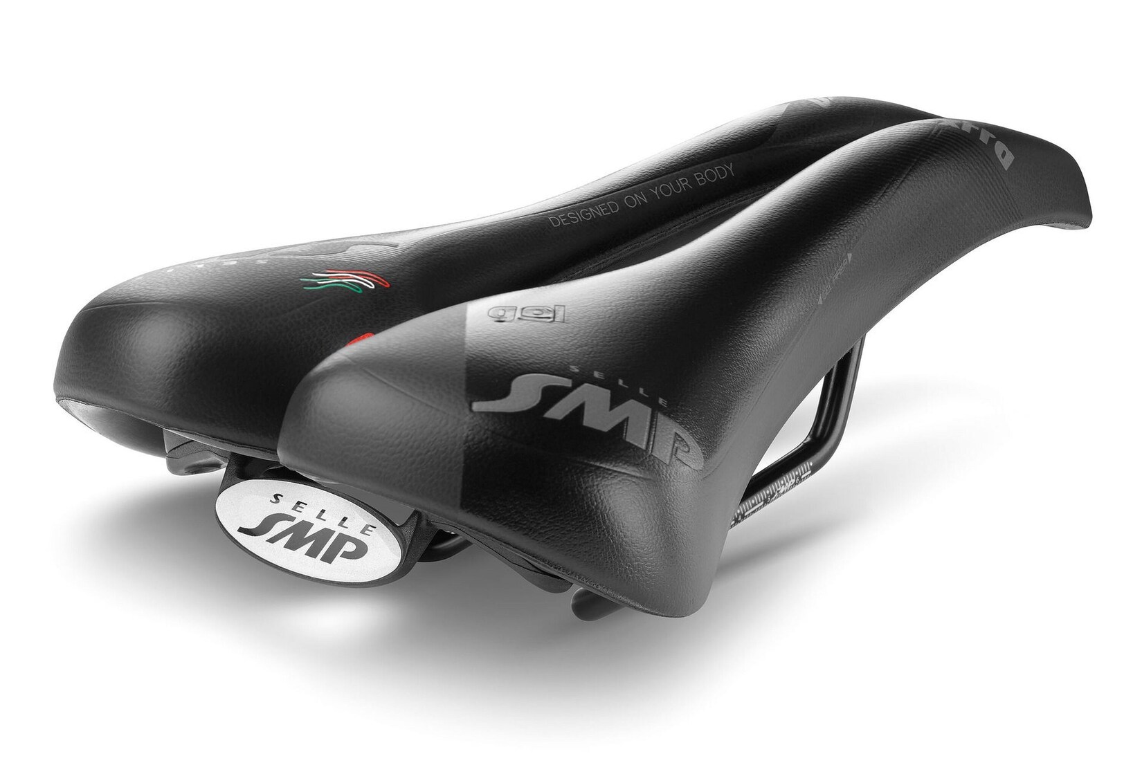 Rennrad-Fahrradsattel Extra GEL, schwarz