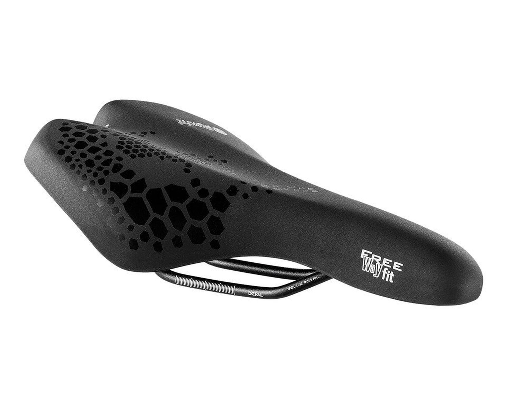 Fahrradsattel Freeway Fit, schwarz, Unisex, 257x210mm, athletic 45°