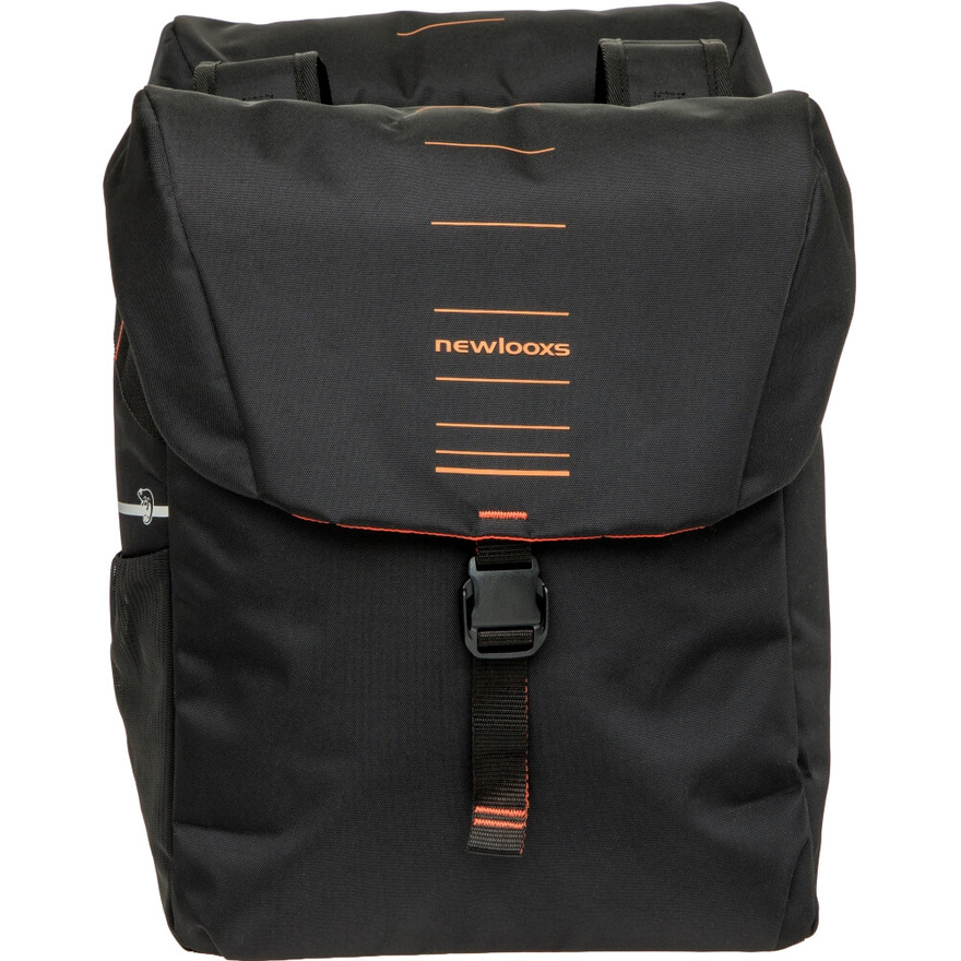 Fahrrad-Doppelpacktasche Vigo Double, schwarz-orange 