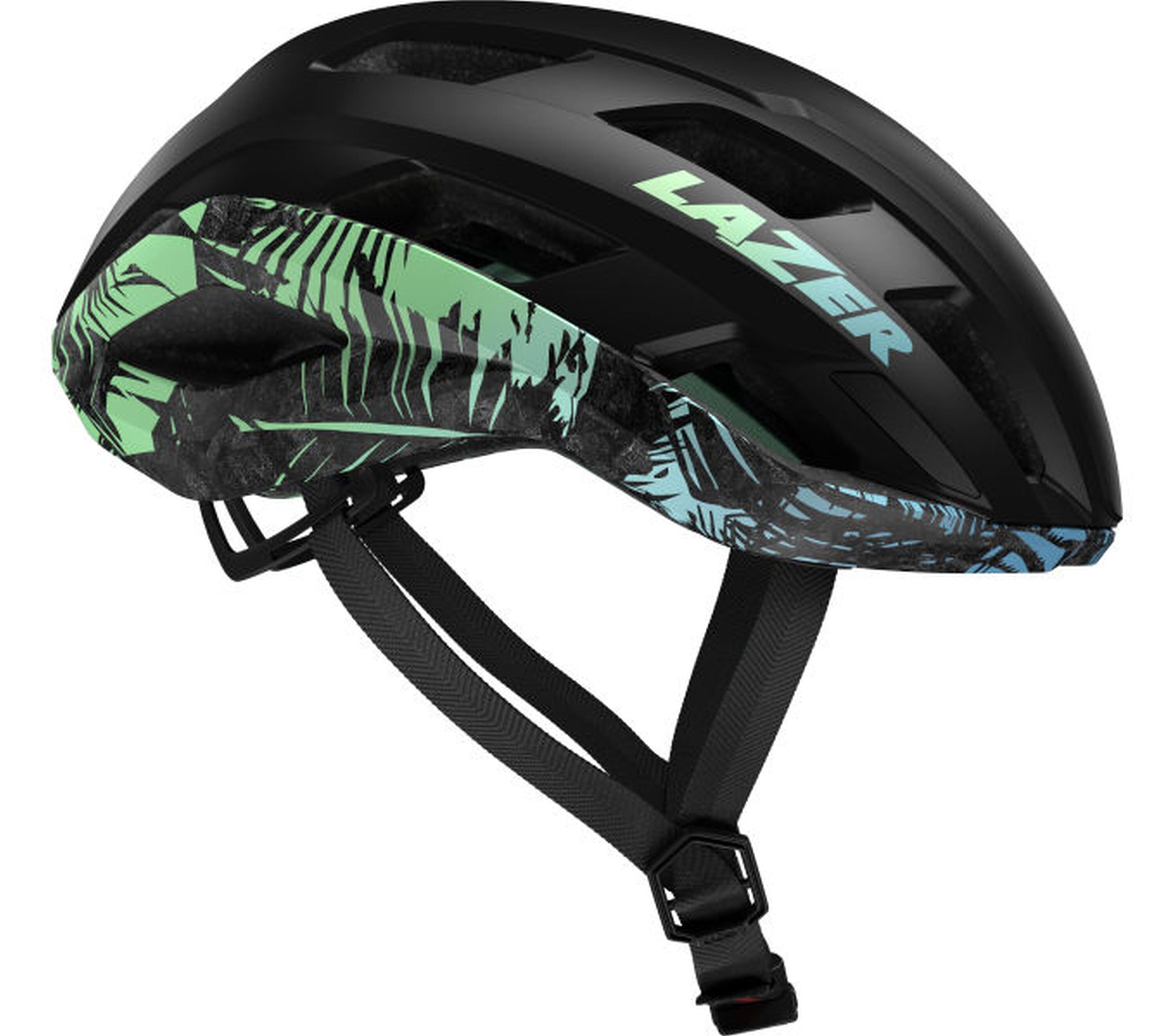LAZER Rennrad/Gravel-Helm Strada KinetiCore,  Matte Tropical Leaves 
