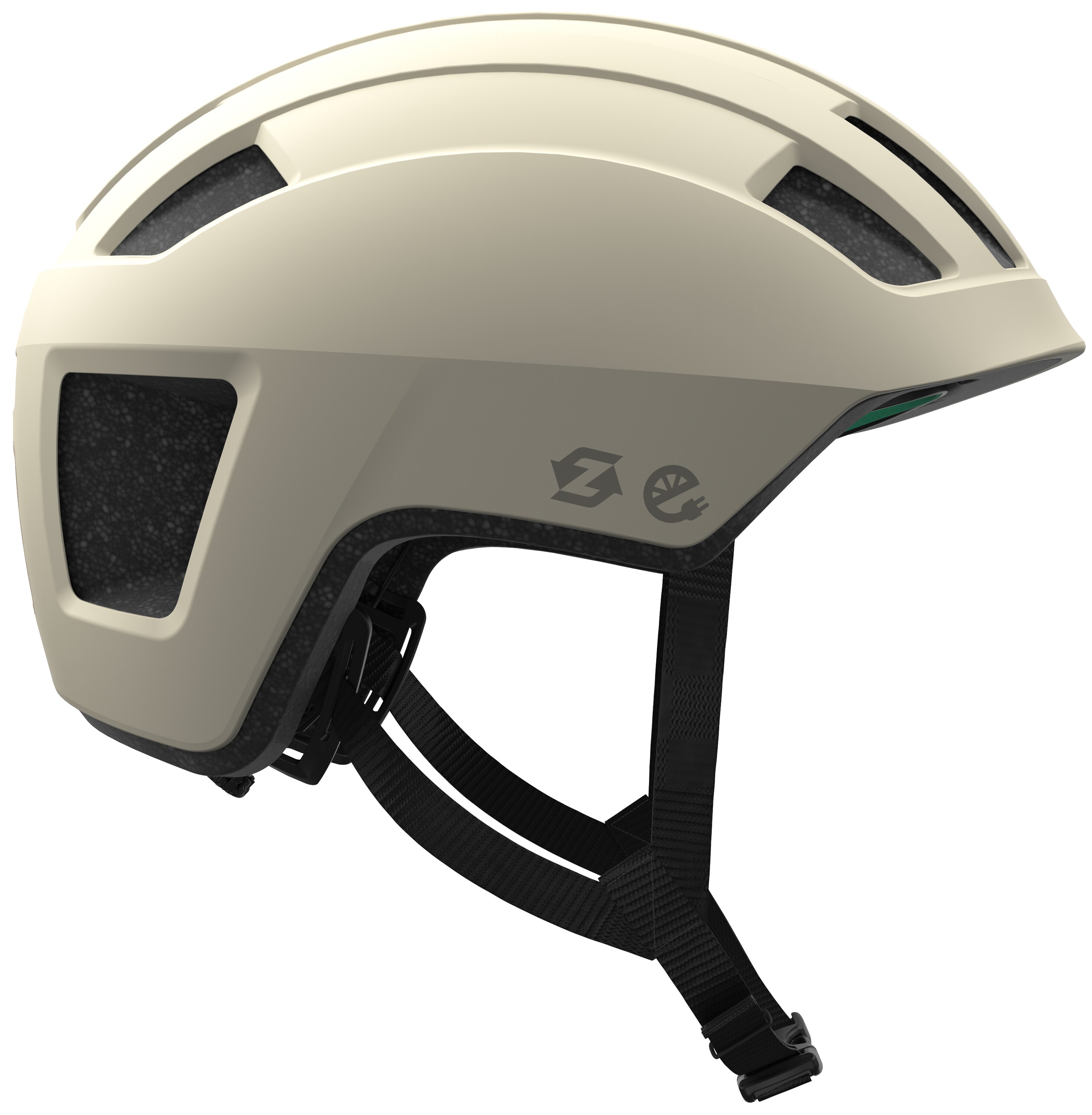 LAZER Fahrradhelm Verde KinetiCore, Matte White Stone 