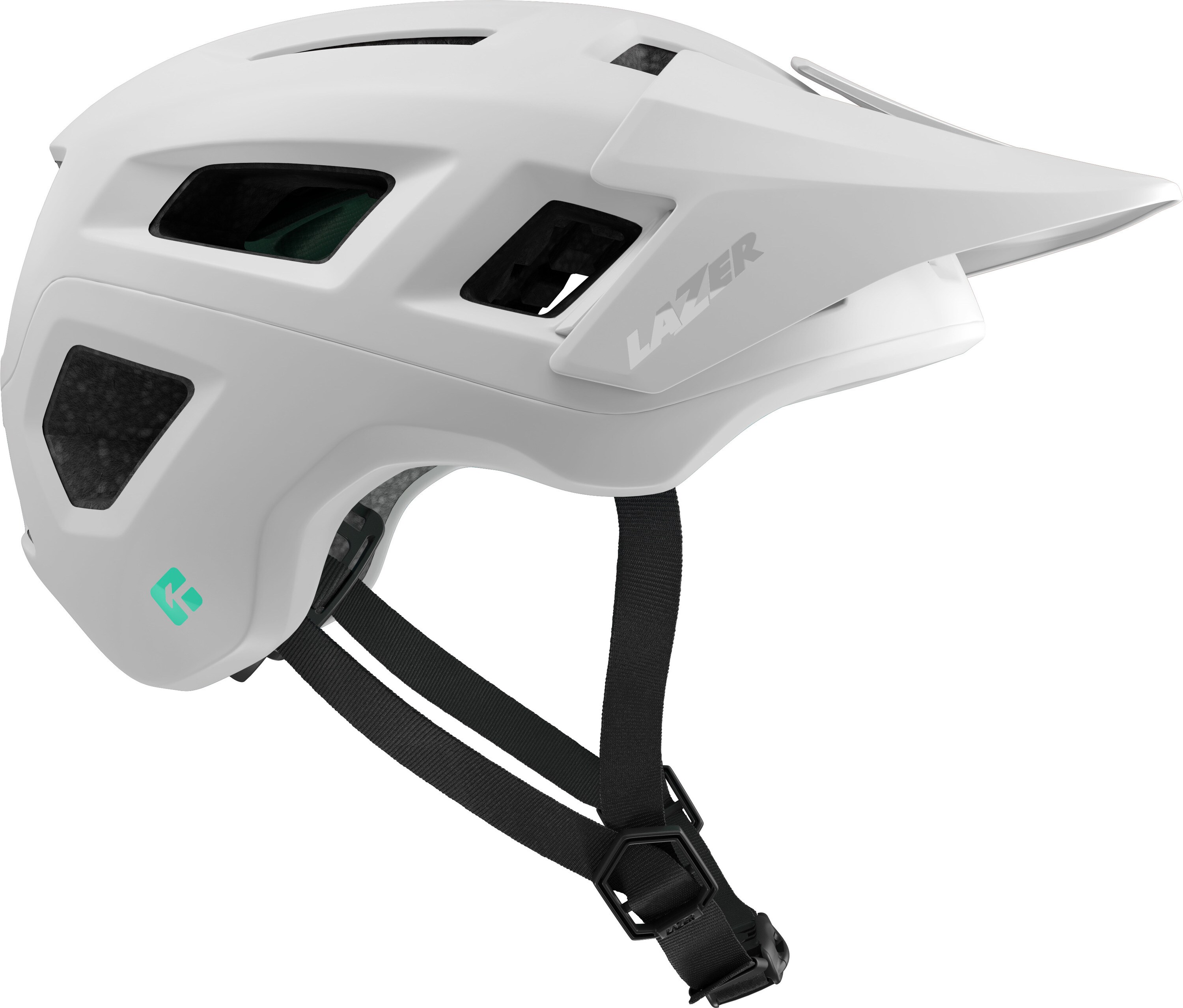 LAZER MTB-Helm Coyote KinetiCore, Matte Full White 