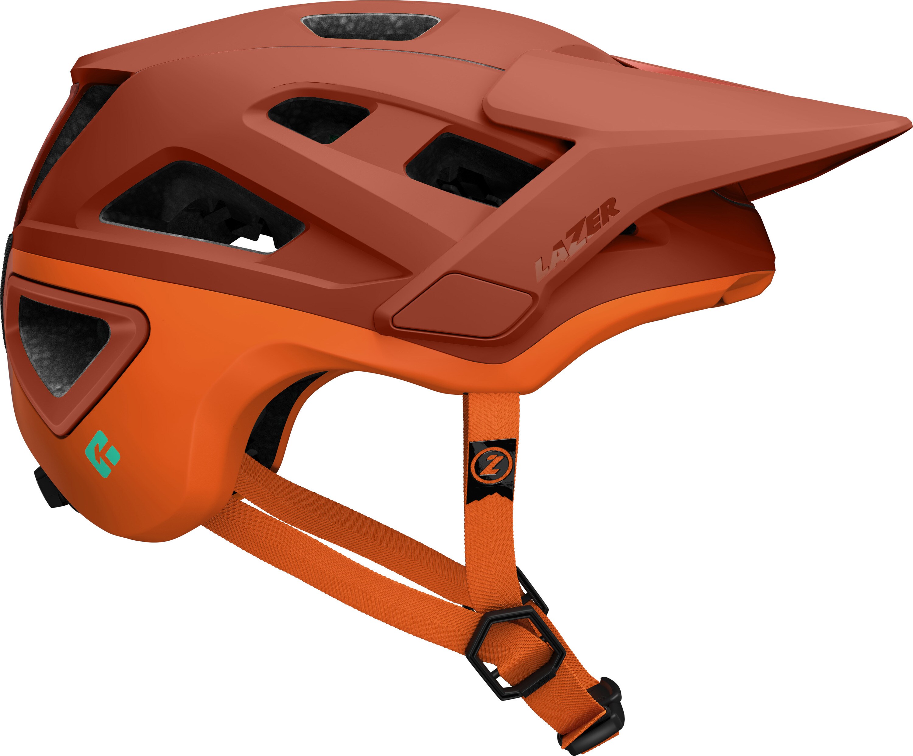 LAZER MTB-Helm Jackal KinetiCore, Matte Rust Orange 