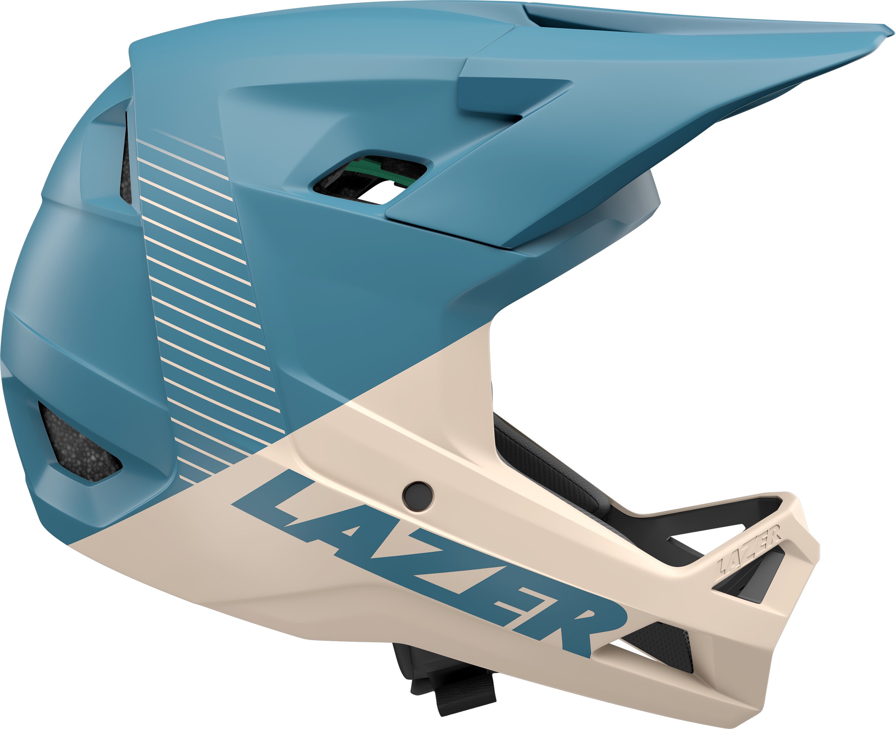 LAZER Full Face - Fahrradhelm  Chase KinetiCore, beige-blau 