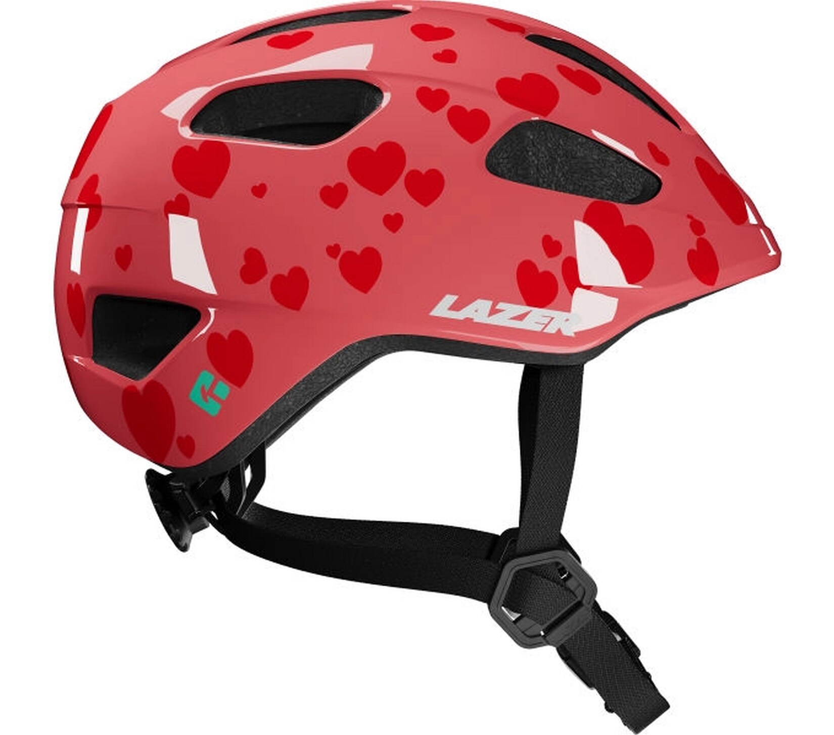 LAZER Kinder-Fahrradhelm Nutz 2.0 KinetiCore, Little Hearts