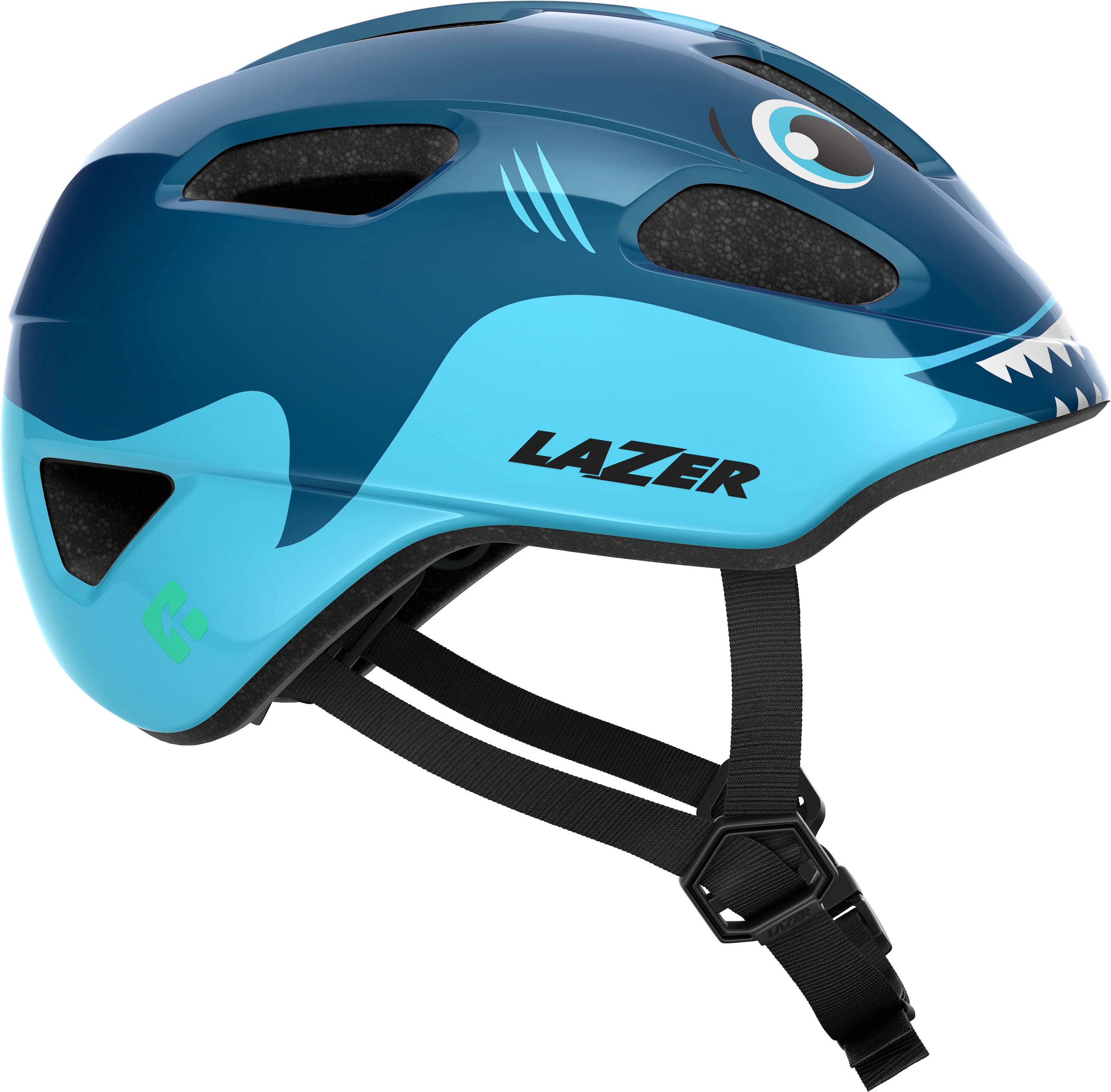 LAZER Kinder-Fahrradhelm Pnut 2.0 KinetiCore, Shark 