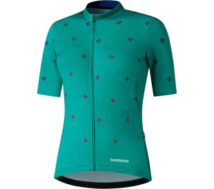 Woman's SUMIRE Short Sleeve Jersey ,Green 